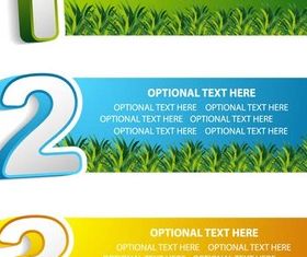 Option Banners vector material