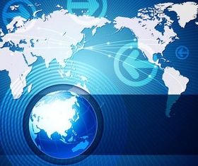 Globe Backgrounds shiny vector