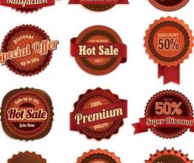 Retro Badges free vector