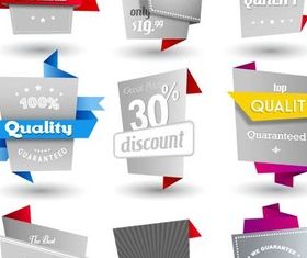 Origami Guarantee Elements vector