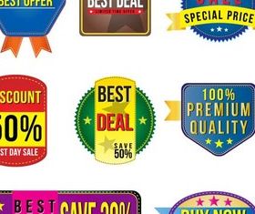 Sale Stickers design vector