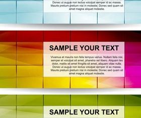 Abstract Banners vector material