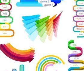 Shiny Color Diagrams vector