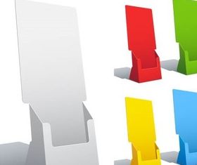Color Paper Holders vector