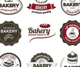 Food Retro Labels vector