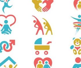 Family Logo design vectors