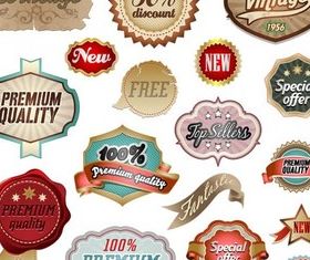 Labels free vector