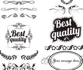 Quality Labels design vector