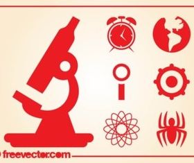 Science And Research Icons vector