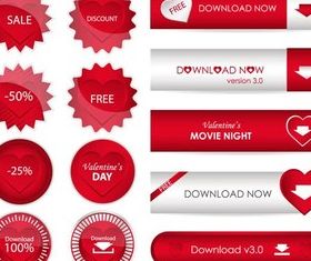 Hearts Design Elements vector