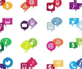 Flat Color Icons vector