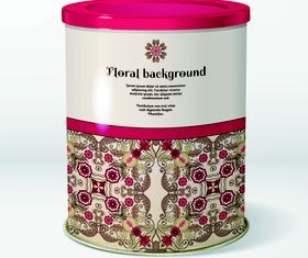 Floral style packing 1 vector