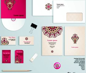 Floral elements set vector