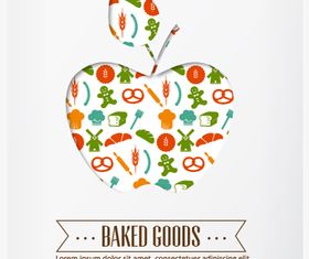 Apple background 3 Illustration vector
