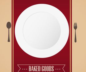 Baked menu background 1 design vector