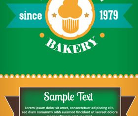 Baked menu background 2 design vector