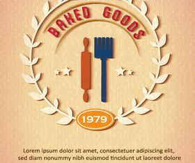 Baked menu background 3 design vector