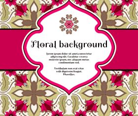 Florals backgrounds 1 vector