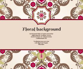 Florals backgrounds 3 vector