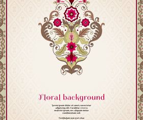 Florals backgrounds 7 vector