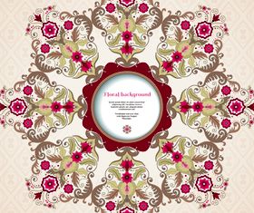 Florals backgrounds 8 vector