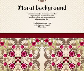 Florals backgrounds 9 vector