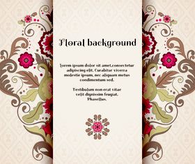 Florals backgrounds 12 vector