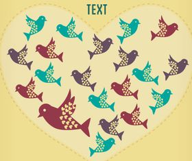 Small animals background 1 set vector