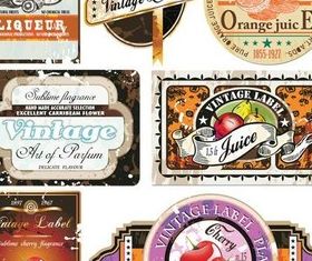 Color Labels free vector
