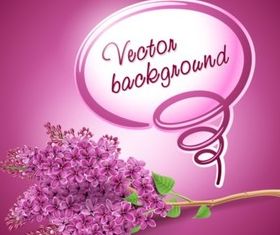 Bright lilac set vector graphic