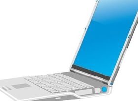 Notebook computer design vector