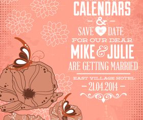 Flower Christmas background vector graphic