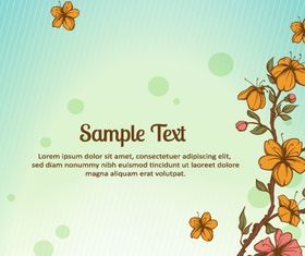 Small flower background 1 vectors