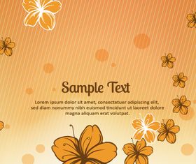 Small flower background 2 vectors