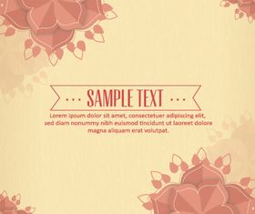 Background floral shiny vector
