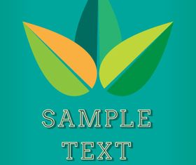 Nature leaf background vector