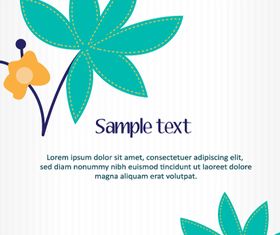Cartoon flower background shiny vector