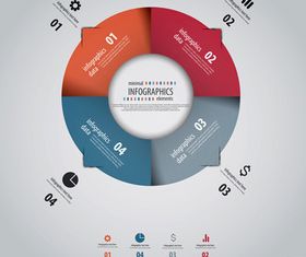 Infographics background 37 vector