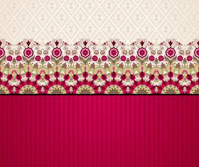 Lace floral background 1 vector