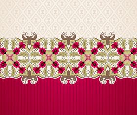 Lace floral background 2 vector