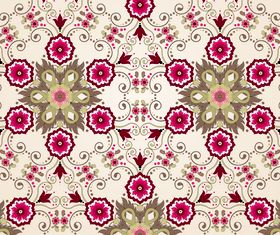 Lace floral background 3 vector