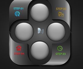 Infographics background 24 vector graphics