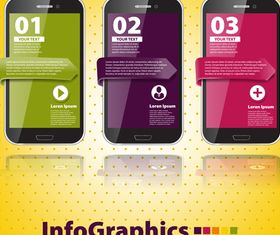 Infographics background 1 vector material