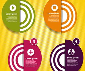 Infographics background 8 vector material