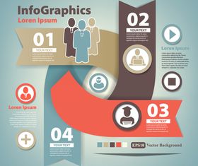 Infographics background 11 vectors material