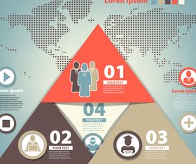 Infographics background 14 vector material