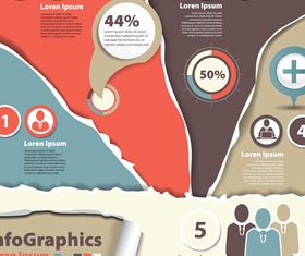 Infographics background 15 vector material