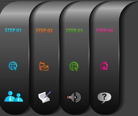 Infographics background 16 vector material