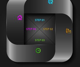 Infographics background 17 vector material