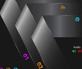 Infographics background 20 vector material